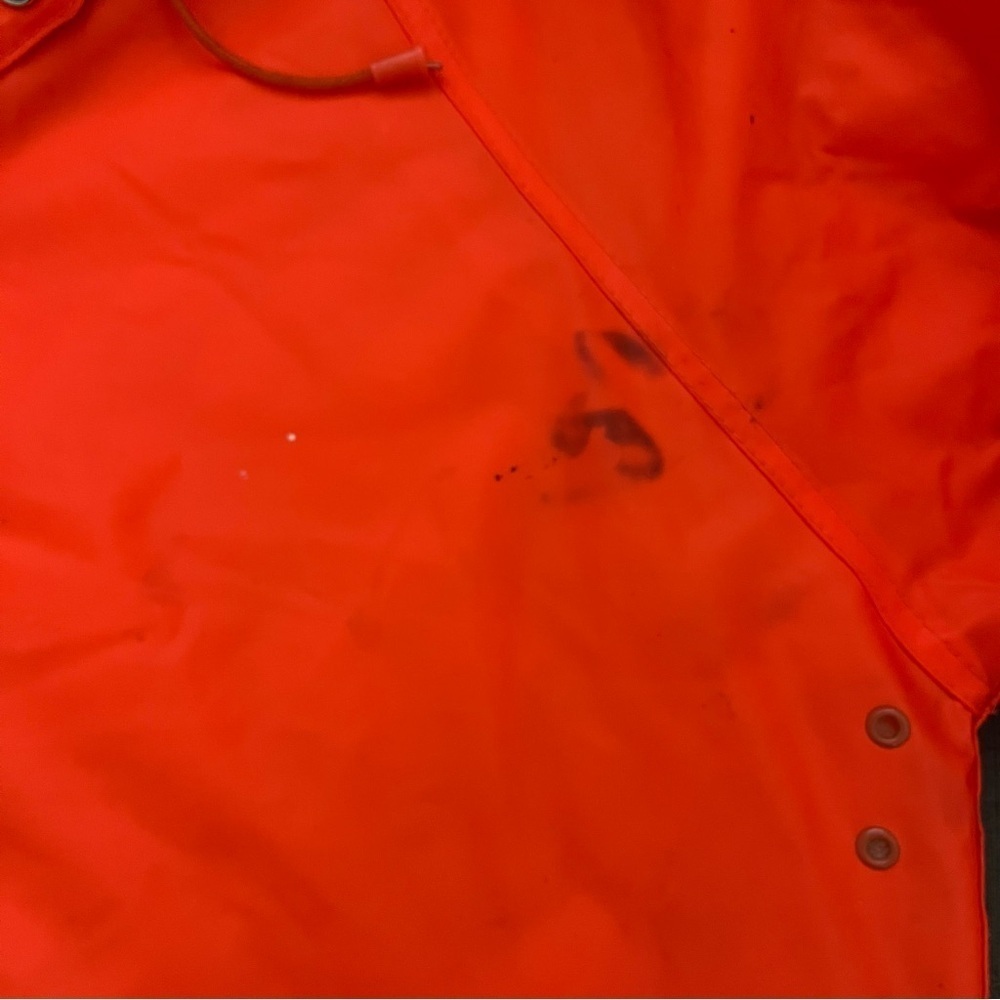 Vintage Sportsman Choice Hunting Orange Rain Jacket-Men’s L/Large-Hunter-Outdoor - Picture 9 of 12